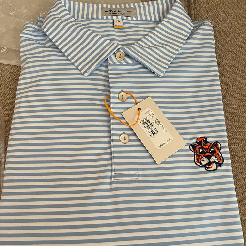 Peter Millar NWT Auburn University Size XL polo